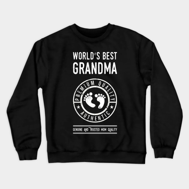 World's Best Grandma Grandmother Gift For Father, Opa or Grandchild Crewneck Sweatshirt by stearman